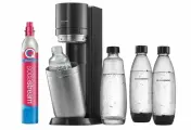 Сифон SodaStream DUO с баллоном Quick-Connect и 4 бутылками, черный