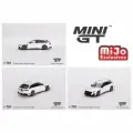 Машинка MINI GT 1/64 Audi ABT RS6-R Glacier White Metallic Blister Packaging Diecast Scale Model Car