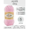 Пряжа Alize Diva (Ализе Дива) 896-розовый леденец