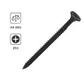 Саморезы по металлу и гипсокартону потайные острые фосфатированные 3.5x51 на вес