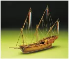 Сборная модель корабля от Mantua (Италия), шебека French Xebec, 240 часов, 520 мм, М.1:49