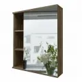 Зеркальный шкаф Grossman Форта 70 2070022 Темный дуб галифакс