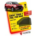 Каркасные шторки на магнитах для автомобиля Chery Tiggo 7 Pro, Pro Max (Чери Тигго) 2020-2024, Xcite X-Cross 7 (Иксайт Икс-кросс) 2024, автошторки на передние стекла, Cobra Tuning - 2 шт.