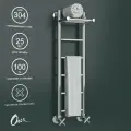 Полотенцесушитель водяной узкий Onix Classic Plus Pro Лесенка 200x800 полный комплект