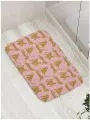 Коврик для ванной комнаты и туалета противоскользящий JoyArty Забавные леопарды 52х77 см