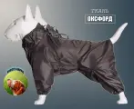 Дождевик-комбинезон для бассета суки, повышенной прочности, цвет серый