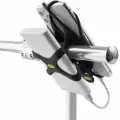Держатель для смартфона BONE силикон. На руль универсальный 4.7'-7,2' BIKE TIE 4 + POWER STRAP( держат. для POWERBANK ) черный