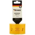 Коронка быстрорежущая Bimetal KRANZ с повышенным ресурсом работы 76 мм, универсальная