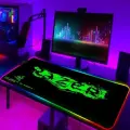 Игровой коврик Razer XXL, противоскользящий, подсветка, прошитые края, 40 см x 90 см