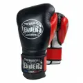 Перчатки боксерские тренировочные LEADERS LiteSeries (черно-красные) (12 oz)