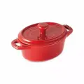 Мини-кокот овальный Staub Ceramics вишневый, 11 см, 0,2 л (40511-086)