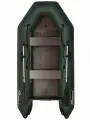 Лодка надувная ПВХ под мотор для рыбалки Фрегат 300 ЕК с килем, сварные швы, зеленая