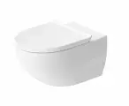 Унитаз подвесной Duravit Architec 45726900A1 с микролифтом, безободковый, овальный, без бачка, фарфоровый, антивсплеск, белый