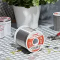 Легкоплавкий припой с канифолью REXANT диаметром 1 мм из олова 60% и свинца 40%, в катушке 1000 г