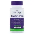 Biotin Plus, Natrol, повышенная эффективность, 5000 мкг, 60 таблеток