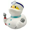Игрушка для ванной FUNNY DUCKS Стоматолог уточка (1914), белый/желтый