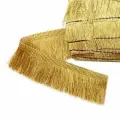 568 Бахрома металлизированная 38мм*25м (золото)