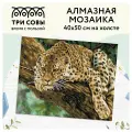 Алмазная мозаика ТРИ совы Хищник, 40х50 см, холст, 26 цветов, картонная коробка с пластиковой ручкой (АМ4050_47562)