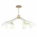Подвесная люстра Evoluce Mario SLE155902-08, цвет Белый/Золото, материал Металл/Металл