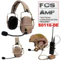 Наушники активные коммуникац. FMA FCS AMP (DE), цвет песочный