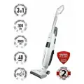 Пылесос вертикальный Polaris PVCW 4050, беспроводной, 3 в 1, 300 Вт, для сухой и влажной уборки, с функцией сбора жидкости, белый