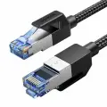 Кабель UGREEN NW153 (30800) Cat8 CLASS F/FTP Round Ethernet Cable With Braid. Длина: 20м. Цвет: черный