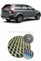 Коврик ЭВА (ЕВА) Volvo XC90 I кроссовер 5мест багажник 2006 - 2014 (Вольво) / цвет Черный c черной окантовкой. Фактура - ромб /EVA Smart