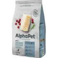 ALPHAPET SUPERPREMIUM MONOPROTEIN 1,5 кг сухой корм для взрослых кошек из белой рыбы 3 шт