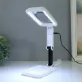 2 шт. Лампа-лупа с увеличит. стеклом х3 для творчества 3 режима LEDx18 от 3АAA+ USB 10.5×28 см