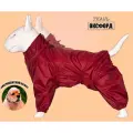 Комбинезон-дождевик для американского кокер-спаниеля кобеля, повышенной прочности, цвет бордо