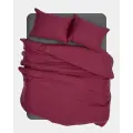 Набор наволочек из тенселя 50х70 см, цвет бордовый, 2 шт