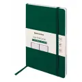Блокнот А5 (130х210 мм), BRAUBERG ULTRA, под кожу, 80 г/м2, 96 л, клетка, темно - зеленый