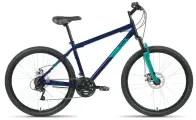 Горный велосипед Altair MTB HT 26 2.0 D, год 2022, цвет Синий-Зеленый, ростовка 17