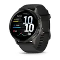 Смарт-часы Garmin Venu 4 - 45мм Slate with Black Silicone Band (0010-03014-00)