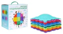 Детский массажный коврик ортодон, набор Ассорти №10 (10 пазлов)