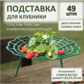 Подставка под клубники ADVAPLAST зелёная, 49 шт, опора для клубники, кустодержатель
