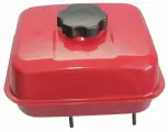 Бак топливный для мотоблока культиватора мотобуксировщика 3.6лБензобак двигателя 168F-170F в сборе (сетка, кольцо мет, крышка) красный