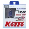 Koito лампы галогенные koito whitebeam premium, h4, 4500k, 60, 55w, P0744W, коробка, 2 шт