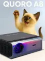 Проектор QUORO A8 с поддержкой 4K, портативный, Wi-Fi, Android, для дома и дачи