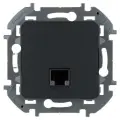 Розетка компьютерная Inspiria RJ45 кат.5E UTP антрацит | код.673828 | Inspiria(группа Legrand) (3шт.в упак.)