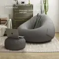 Кресло-мешок груша XXXXL Отправить подставку для ног серый