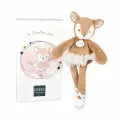 Балерина Олененок 30 см в подарочной коробке, Франция, Doudou et compagnie, Peluche Faon Ballerine Beige