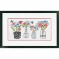 70-35431 Набор для вышивания крестом Wildflower vases/Вазы с полевыми цветами DIMENSIONS