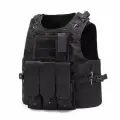 Жилет разгрузочный тактический с подсумками и системой быстрого сброса, чёрный