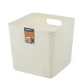 Корзина для хранения Keeplex Rattan 21л, квадратная, белое облако, 29,5х29,5х27,5см