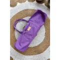 Сумка для коврика для йоги с ручками NiiDRA, фиолетового цвета, размер 30*68 см