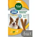 Лакомство для собак Triol DENTAL NORM для собак средних пород Палочки жевательные, 150г (уп.6шт.)