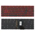 Клавиатура для Acer Nitro 5 AN515 черная с красной подсветкой