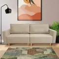 Раскладной диван кровать Чикаго прямой модульный, механизм еврокнижка, 217х85х84 см, бежевый