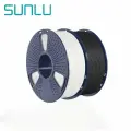 SUNLU PLA 3D Printer filament 1.75MM White + Black 2PCS